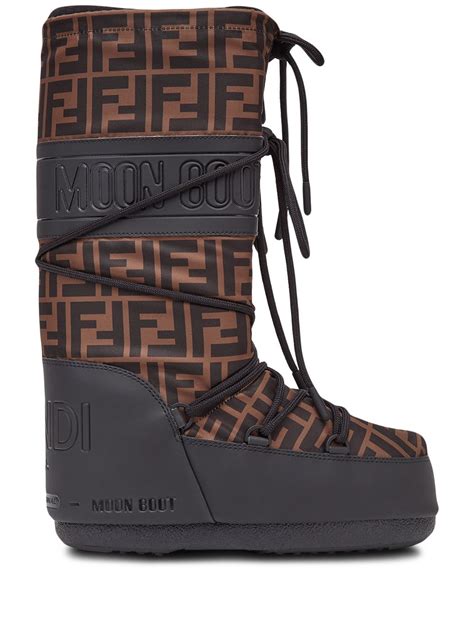 silver fendi moon boots|fendi boot size guide.